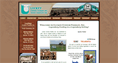 Desktop Screenshot of luckeyfeedlot.com